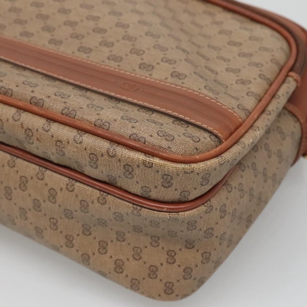 Authentic GUCCI Micro GG Supreme Shoulder Bag PVC Beige Gold 001 115 5443 - Picture 15 of 16
